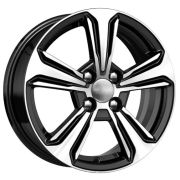 KDW KD1544 6x15 4*100 Et:46 Dia:54,1 Black_Front_Polished