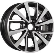 KDW KD1430 5,5x14 4*100 Et:40 Dia:56,6 Black_Front_Polished